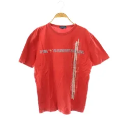 バーバリーブルーレーベル BURBERRY BLUE LABEL Tシャツ カットソー 半袖 F レッド /ES ■ECE003
