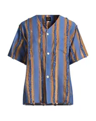 ニードルズ レディース トップス シャツ NEEDLES ストライプ柄シャツ Blue Gray グレーのサムネイル