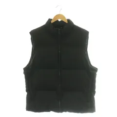 ザラ ZARA 中綿ベスト ジップアップ XL ブラック /DF ■ECE003