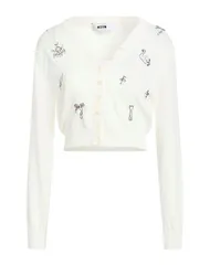 エムエスジイエム レディース ニット カーディガン MSGM カーディガン White ホワイトのサムネイル
