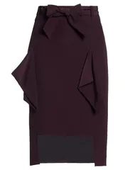 トッズ レディース ボトムス ミディスカート TODS ミディ丈スカート Plum プラム