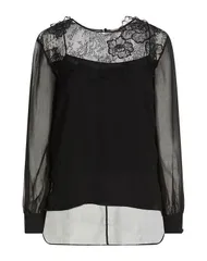 ニナリッチ レディース トップス NINA RICCI シルクトップス Black ブラックのサムネイル
