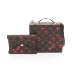 ルイ・ヴィトン LOUIS VUITTON ハンドバッグ モバイルボックス モノグラムフォーリンラブ PVCコーティングキャンバス レザー トランク ボックス レディース Used A