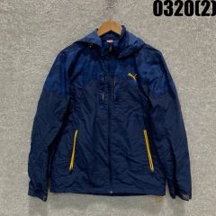 プーマ ネイビー ウィンドブレーカー フーディー ジャケット m