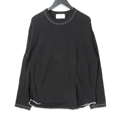 UNUSED アンユーズド 長袖Tシャツ L/S TEE ロングスリーブ ステッチ コットン 日本製 ブラック 黒 3 27113045のサムネイル