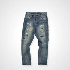 BIT BLUE ビットブルー / 立体裁断 デニムパンツ 錆加工 シンチバック SIZE:1のサムネイル