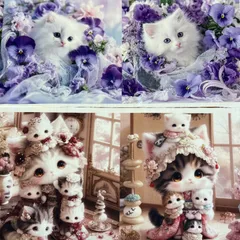 パネル生地　在庫処分‼️ 猫16柄　233