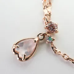 カナル4℃ 桜モチーフ ブレスレット ローズクォーツ/25-2306S