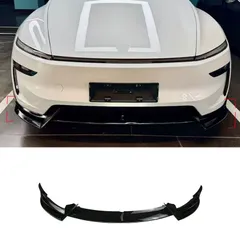 送料無料 テスラ モデルYジュニパー 2025-2026フロントリップ フロントスポイラー ADスタイル 穴あけ不要 カーボン調 艶ありブラック 艶消しブラック 未塗装 選択可 エアロパーツ 外装 ドレスアップ カスタムパーツ 左右セット おしゃれ かっこいい