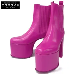 VALENTINO ヴァレンティノ ﾋﾟﾝｸ ﾌﾟﾗｯﾄﾌｫｰﾑ ｼｮｰﾄﾌﾞｰﾂ 40