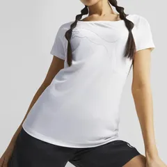 【新品】【Sサイズのみ】puma（プーマ）レディース 半袖Tシャツ ティーシャツpuma(プーマ)CONCEPT COMMERCIAL Tシャツ 吸汗速乾 dryCell 半袖Tシャツ プーマホワイト　523769-52-S