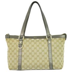 極美品】Gucci グッチ アビー GGキャンバス トートバッグ レザー 金具
