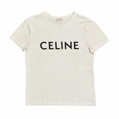 CELINE セリーヌ ロゴプリント 半袖Tシャツ ホワイト Sサイズ - メルカリ