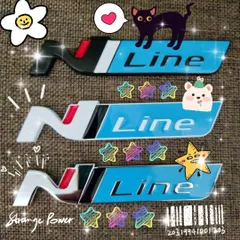 【金具付き！】N-LINE　エンブレム（ブルーシリーズ）HONDA　Nシリーズ等