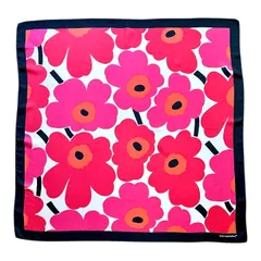 マリメッコ　Marimekko　ウニッコ柄　大判スカーフ　赤