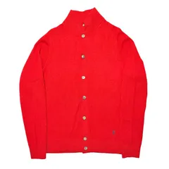 LOUIS VUITTON ルイヴィトン 13AW タートルネック カシミヤカーディガン H4KN44K89 2013年秋冬 レッド メンズ Sサイズ カシミヤのサムネイル