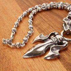 ロンワンズ クロムベル L 美品 BWL ライオンスクエアチェーン セット 