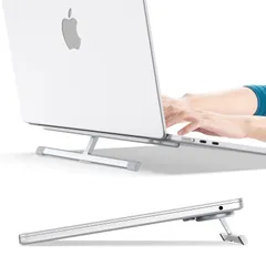 BoYata ポータブル ノートPCスタンド ノートパソコンスタンド デスク用ホルダー パソコンスタンド 冷却スタンド ラップトップスタンド キーボードライザー 人間工学設計 折り畳み式 PCホルダー アルミ合金 放熱 超軽量薄型 コンパクト 持ち運び便利…