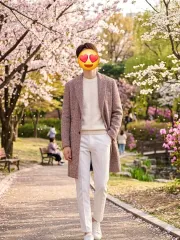 T.I for men 빗살무늬 コート (サイズ103)