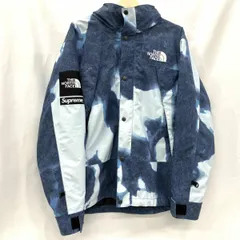 Supreme×THE NORTH FACE ザ・ノースフェイス Bleached Denim Print Mountain Jacket サイズ L