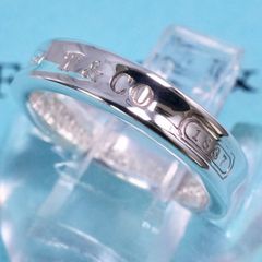 ティファニーシルバー＆チタン ナローリング 19号 新品仕上げ ほぼ無傷