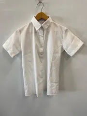 ピC320⚫︎ORIHICA RHYME オリヒカライム⚫︎ボタンシャツ⚫︎半袖⚫︎ストレッチ⚫︎綿混⚫︎レディース●sizeM⚫︎白