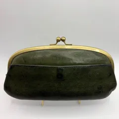Folna フォルナ がま口 長財布 カーキ系 レザーのサムネイル