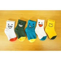 【新品 未使用】 5足セット 靴下 キッズ  子供 靴下ショートくつした ソックス 男の子 女の子 キッズ ハピネス 小学生 保育園 幼稚園 子ども  入学式 [ネコポス]