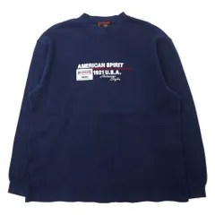 McGREGOR 90年代 クルーネック スウェット 170 ネイビー コットン AMERICAN SPIRIT 刺繍