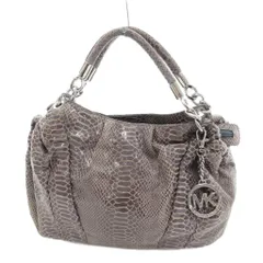 マイケルマイケルコース Michael michael kors ハンドバッグ ショルダー 2WAY パイソン柄 グレー /UO ■GY19