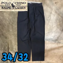 T7927 POLO Ralph Lauren チノパン　ツータック　古着
