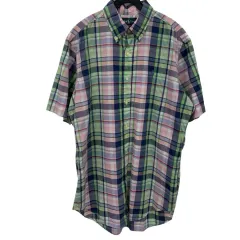 ポロラルフローレン 半袖 CHECKシャツ XL