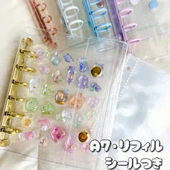 A7 シール帳 バインダー クリア リフィル10枚 推し活 シール交換 ぷくぷくシール収納