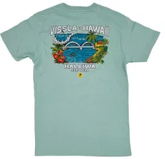 ハワイアン SURF-N-SEA(サーフアンドシー）×VISSLA（ヴィスラ） コラボ メンズ Tシャツ Surf n Sea ハワイ ハワイ直輸入 サーフンシー ハレイワ ノースショア サーフィン サーフ HAWAII ハワイ雑貨 サーファー ハワイ限定