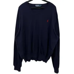 ポロラルフローレン ウール VネックニットL
