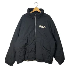 90's vintage 90年代 ヴィンテージ FILA フィラ ダウンジャケット 中綿ジャケット ナイロンジャケット CHINA製 XXLサイズ ブラック