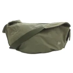 ヘッドポーター HEAD PORTER ショルダーバッグ 斜め掛け クロスボディ ロゴ ナイロン カーキ /GV ■GY18