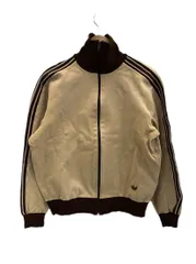 アディダス adidas VINTAGE ヴィンテージ デサント トラックジャケット ベージュ×ブラウン  サイズ3 ジャージ ベージュ 101MT-6013