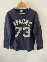 ピC322⚫︎champion チャンピオン⚫︎カットソー⚫︎ロンT⚫︎裏起毛⚫︎スウェット生地⚫︎長袖⚫︎sizeL⚫︎ネイビー