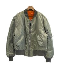 アルファ インダストリーズ ALPHA INDUSTRIES MA1 MA-1 USA製 ミリタリージャケット リバーシブル ライトセージ XL ジャケット グリーン LLサイズ 101MT-6015