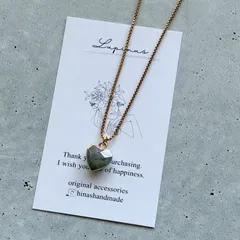 【天然石ラブラドライトのネックレス♡】