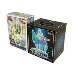 Disney FROZEN II Happyくじ シーンフィギュア アナと雪の女王 トイストーリー プレミアム水鉄砲リュック バズ・ライトイヤー 計2点セット S11046945