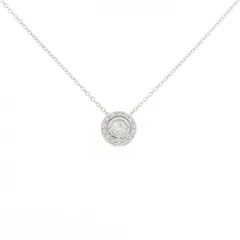 K18WG 2WAY ダイヤモンド ネックレス 0.10CT