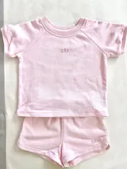 【美品】GAP セットアップ 半袖トップス ショートパンツ ピンク 90cm