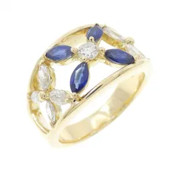 K18YG サファイヤ リング 0.70CT