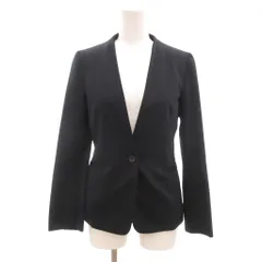 プラステ PLST ノーカラージャケット シングル 1B XS 紺 ネイビー /YJ ■ECF001