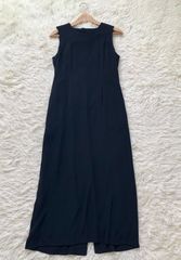 美品✨FOXEY フォクシー ウール マキシワンピース 黒 ノースリーブ