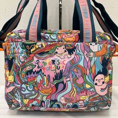 LeSportsac ピアノファズ美品 メッセンジャーショルダー おまけ付き 
