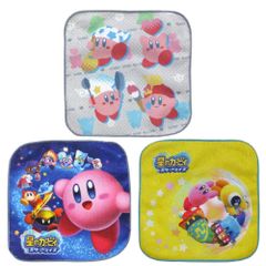 별의 커비 미니 타월 3장 세트 16×16cm 면 100% 닌텐도 nintendo 입원 입학 선물 선물 세안 화장실