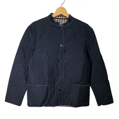 80's vintage 80年代 ヴィンテージ AQUASCUTUM アクアスキュータム キルティングライナー キルティングジャケット 裏チェック イングランド製 ネイビー